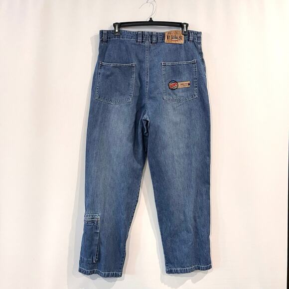 Willie Esco Duns Jeans 40 x 33 Fur Cargo Utility Baggy Loose 90s Y2K Street - Picture 2 of 16